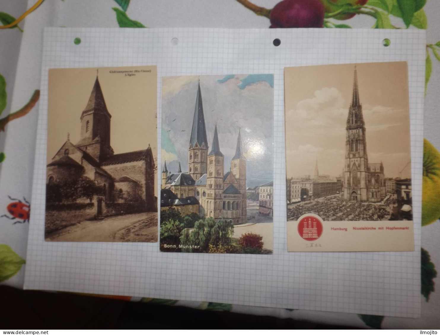 LOT OF 19 POSTCARD CHURCH EGLISE AK CPA - Chiese E Cattedrali