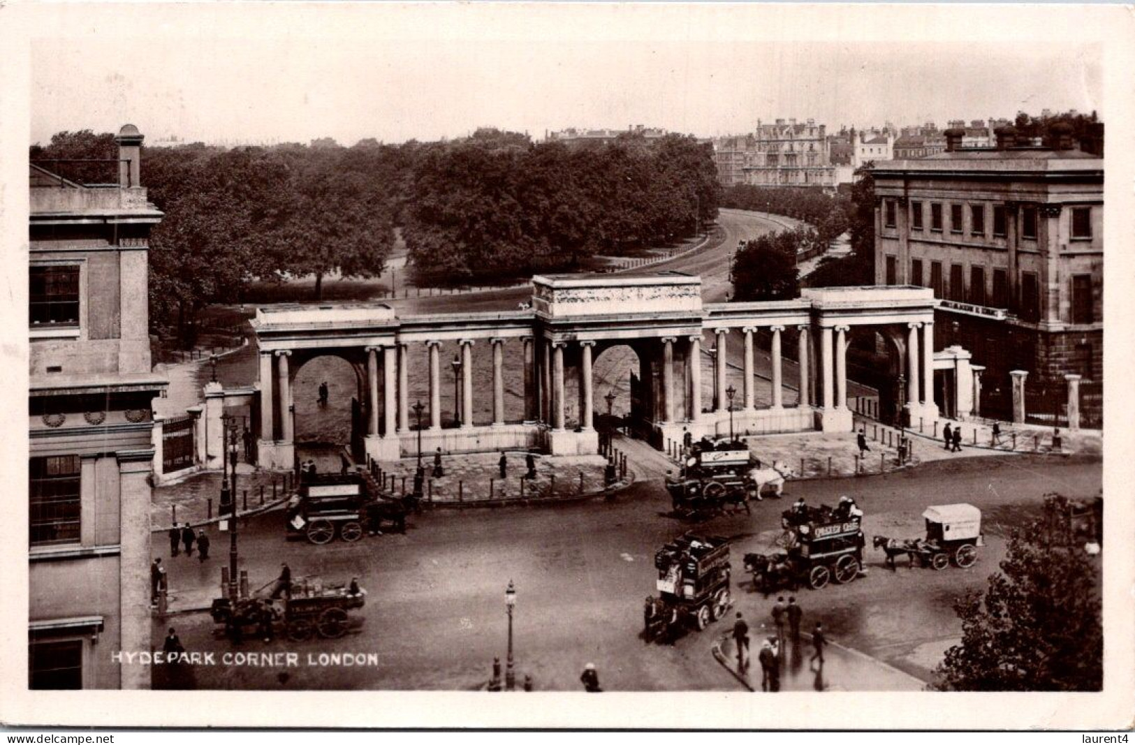 13-4-2024 (1 Z 46) VERY OLD - (posted 1909) -  UK - Hyde Park Corner - Hyde Park