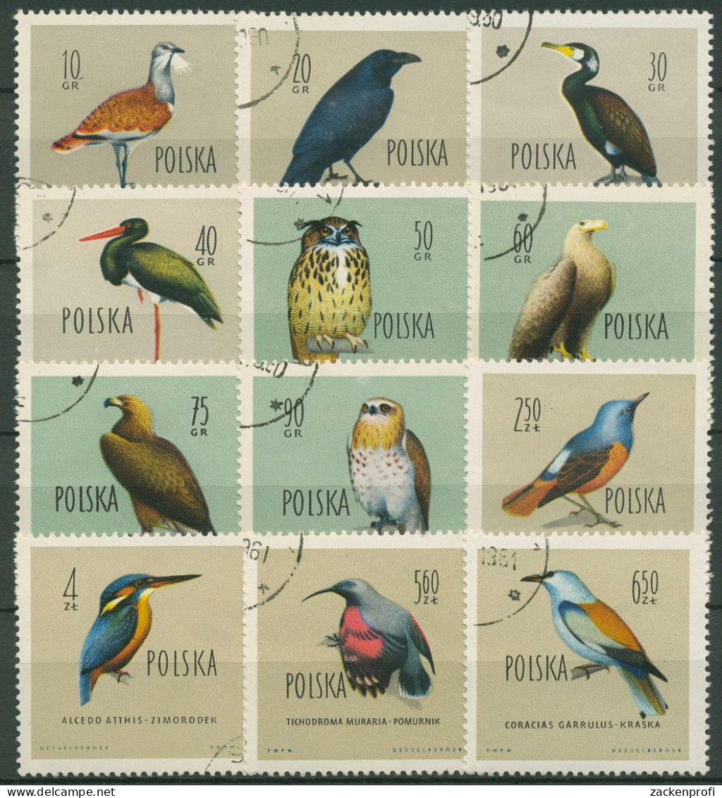 Polen 1960 Tiere Vögel 1197/08 Gestempelt - Used Stamps