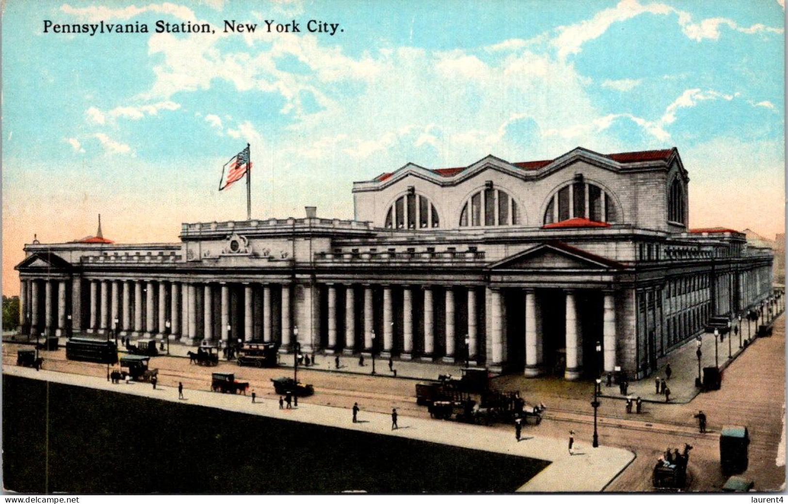 13-4-2024 (1 Z 46) VERY OLD - (not Posted)- USA New York City - Pennsyvannia Station - Bahnhöfe Ohne Züge