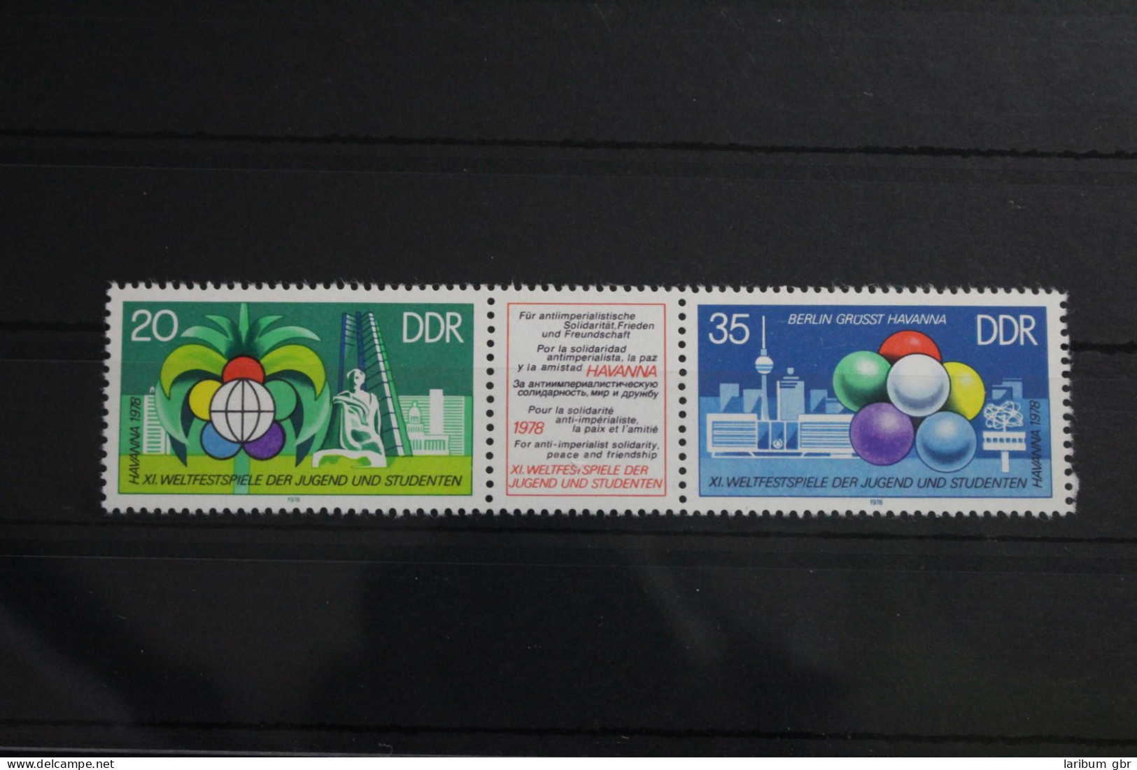 DDR 2345 - 2346 Postfrisch Dreierstreifen #WQ282 - Andere & Zonder Classificatie