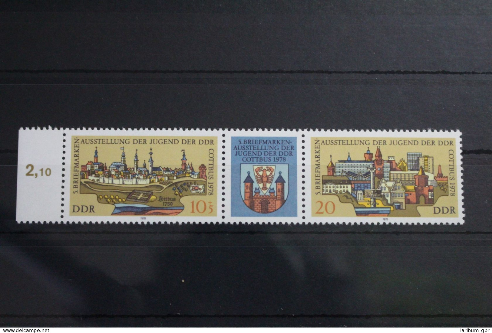 DDR 2343 - 2344 Postfrisch Dreierstreifen #WQ272 - Andere & Zonder Classificatie