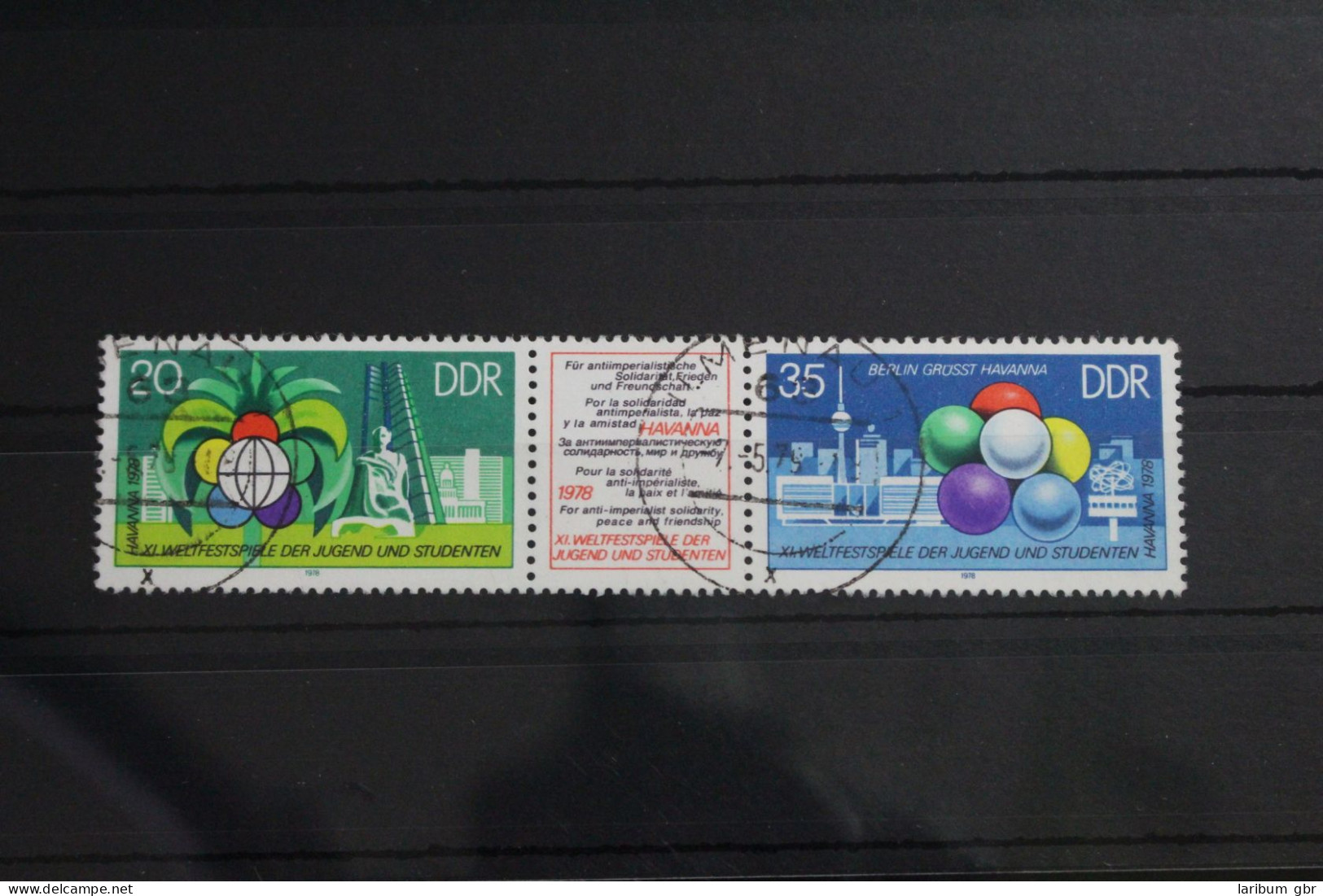 DDR 2345 - 2346 Gestempelt Dreierstreifen #WQ297 - Andere & Zonder Classificatie