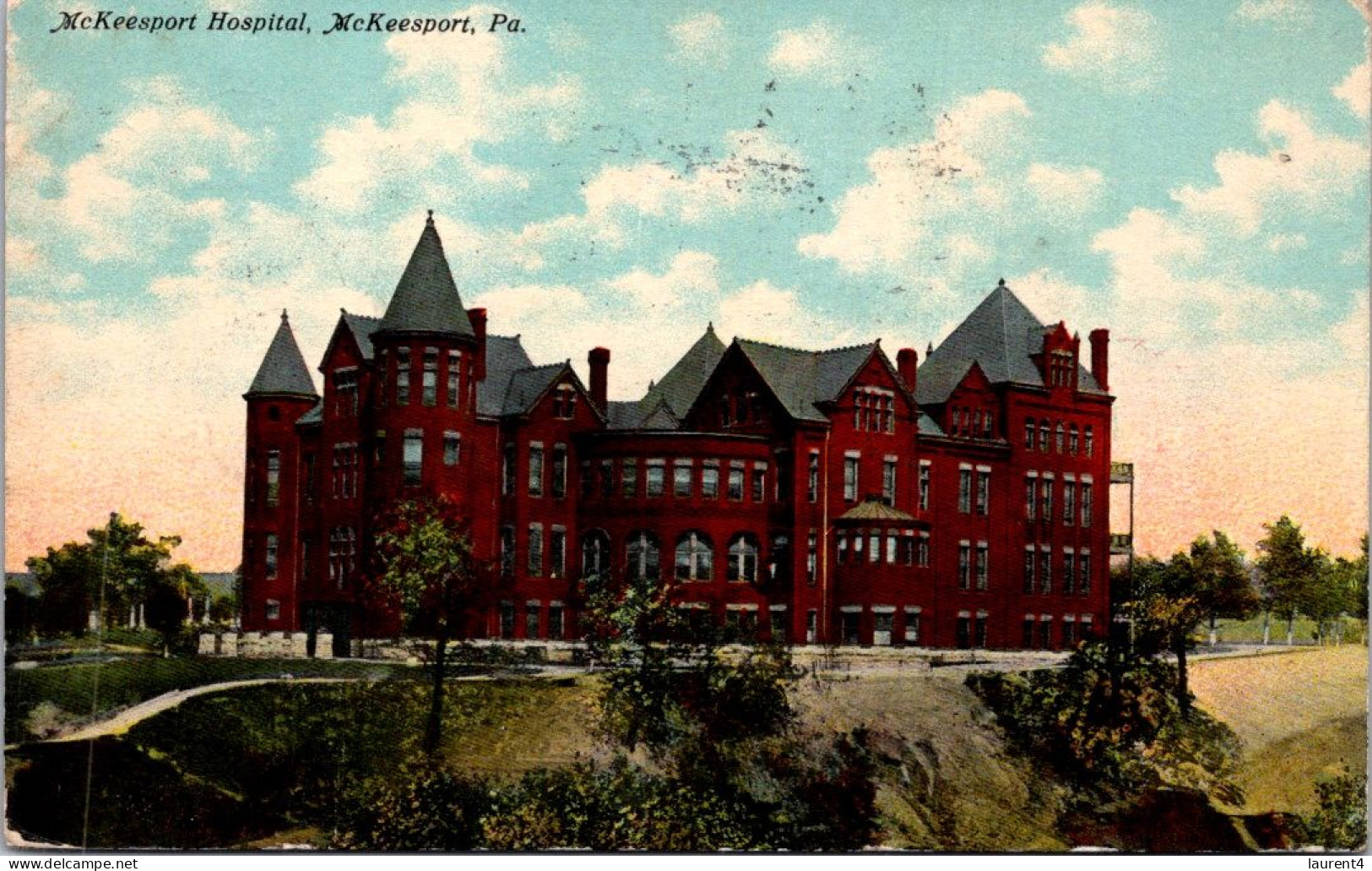 13-4-2024 (1 Z 46) VERY OLD - (posted 1910) - USA - McKeesport Hospital - Salud