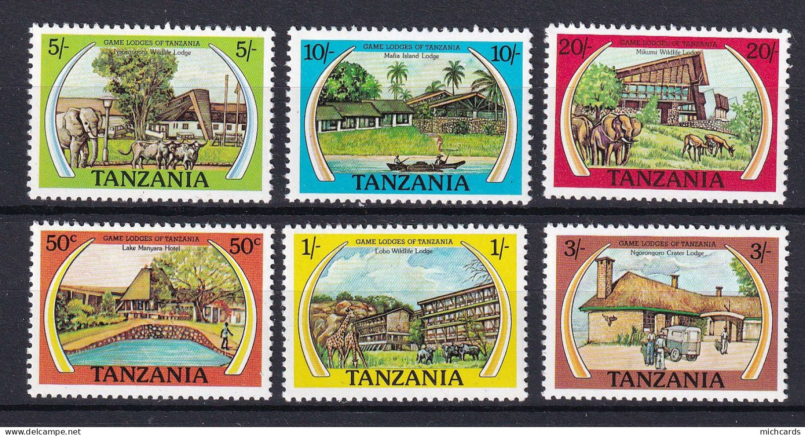 265 TANZANIE 1978 - Y&T 105/10 - Logis Pour Animaux - Neuf ** (MNH) Sans Charniere - Tanzanie (1964-...)