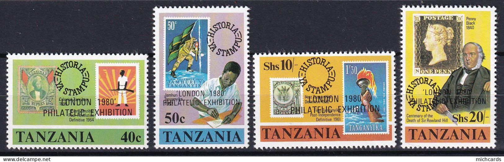 265 TANZANIE 1980 - Y&T 147/59 Surcharge - Timbre Sur Timbre - Neuf ** (MNH) Sans Charniere - Tanzania (1964-...)