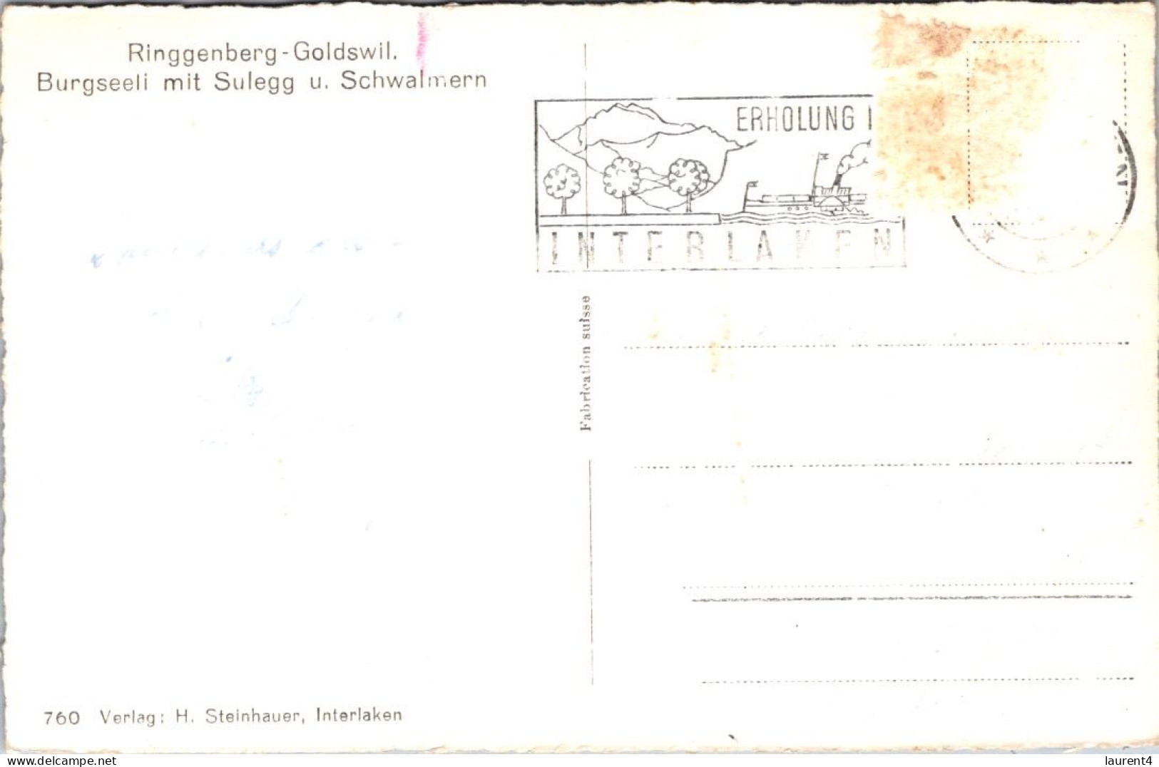 13-4-2024 (1 Z 46) VERY OLD - (posted) B/w - Switzerland - Ringgerberg-Goldwil - Ringgenberg