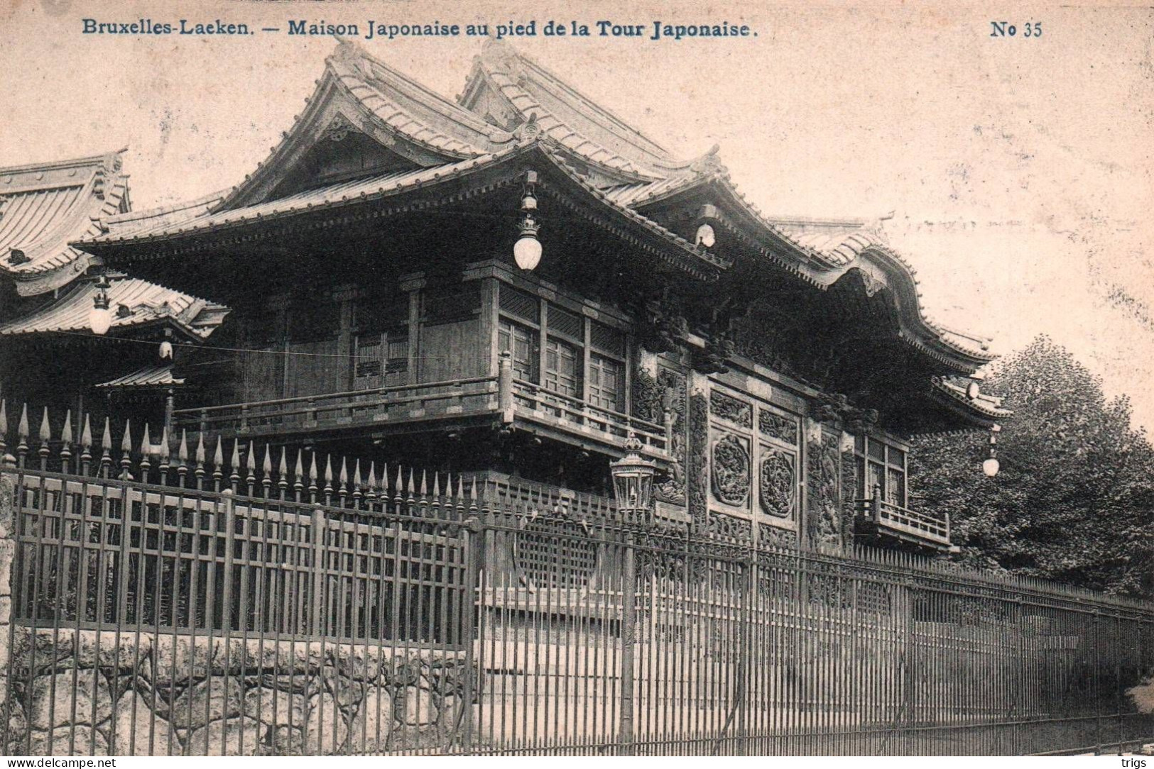 Laeken - Maison Japonaise Au Pied De La Tour Japonaise - Laeken