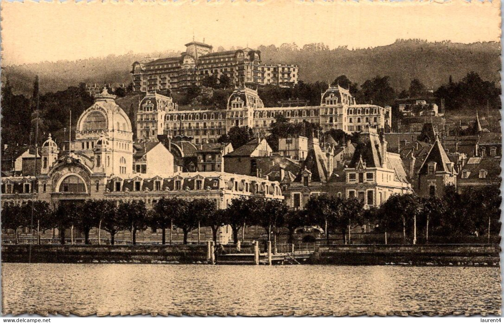 13-4-2024 (1 Z 46) OLD - (posted 1955) -  France - Hotel & Thermes De Evian Les Bains - Hotels & Restaurants