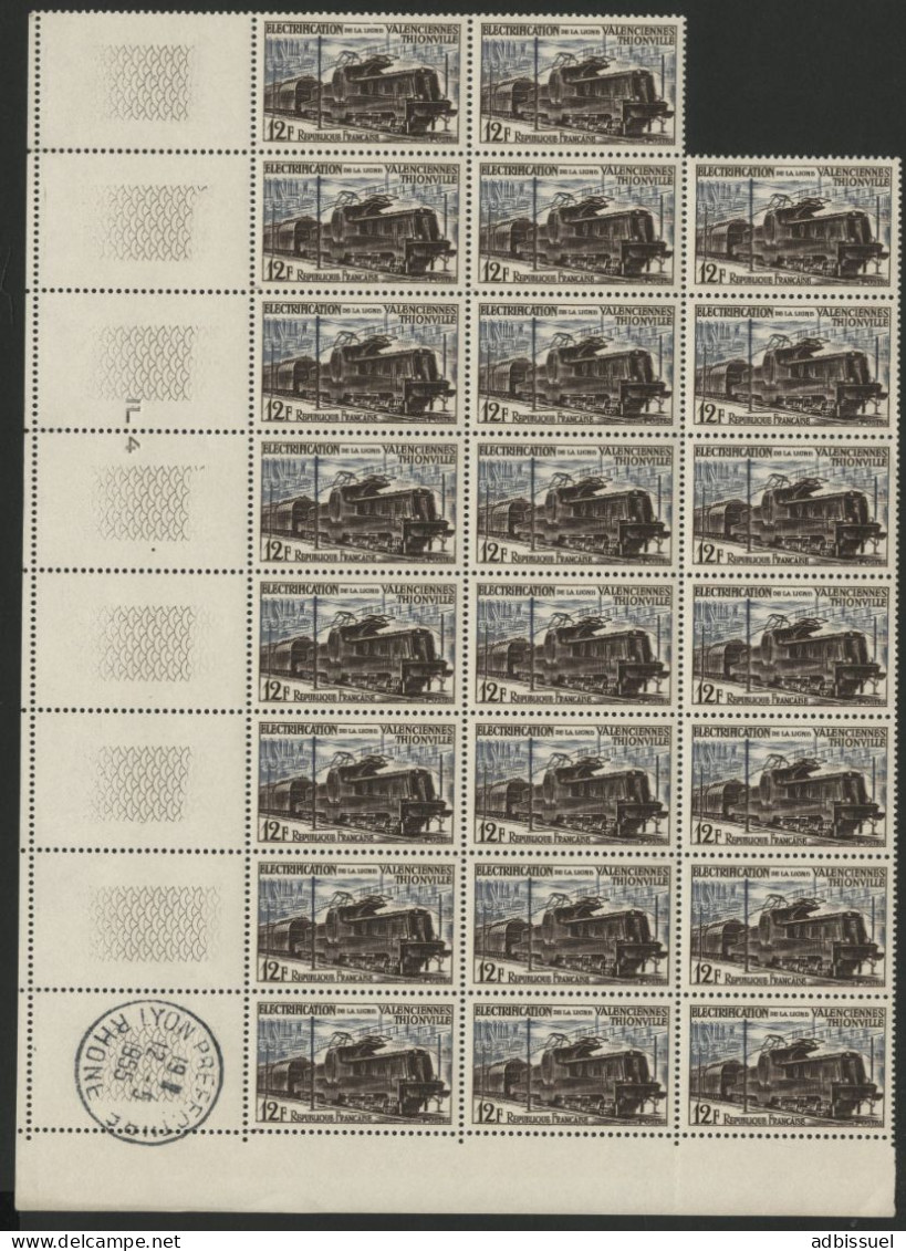 N° 1024 12 Fr LOCOMOTIVE Panneau De 23 Ex Neufs ** (MNH) Cote 55,20 € Voir Suite - Full Sheets