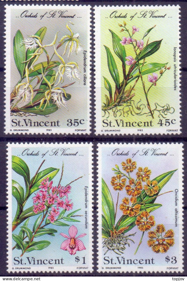 St. VINCENT - FLOWERS  ORCHIDS  - **MNH - 1985 - Orchideeën