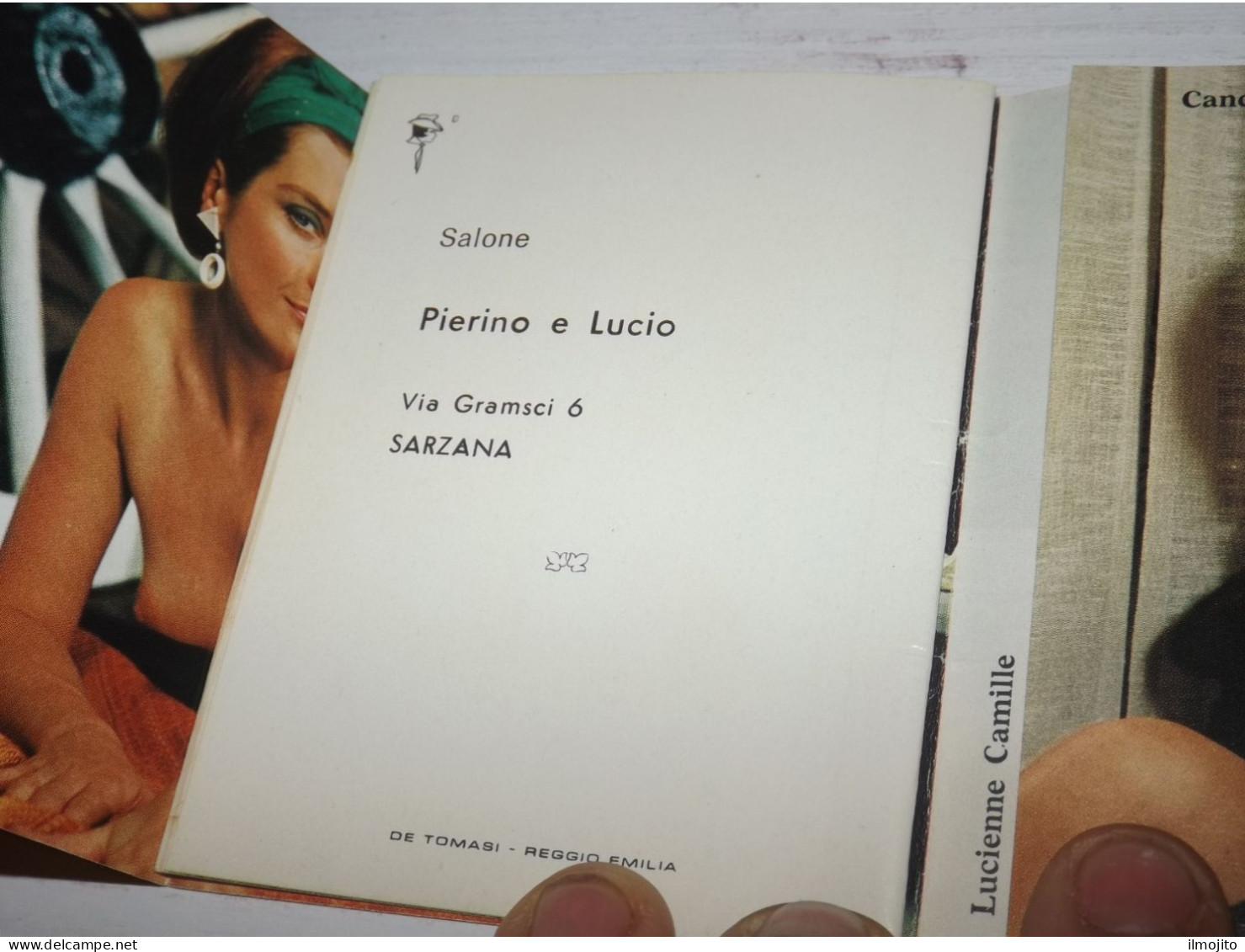 CALENDARIETTO CALENDARIO DA BARBIERE PARRUCCHIERE ALTO GRADIMENTO ACCONCIATURE 1972 SARZANA SALONE PIERINO - Klein Formaat: 1971-80