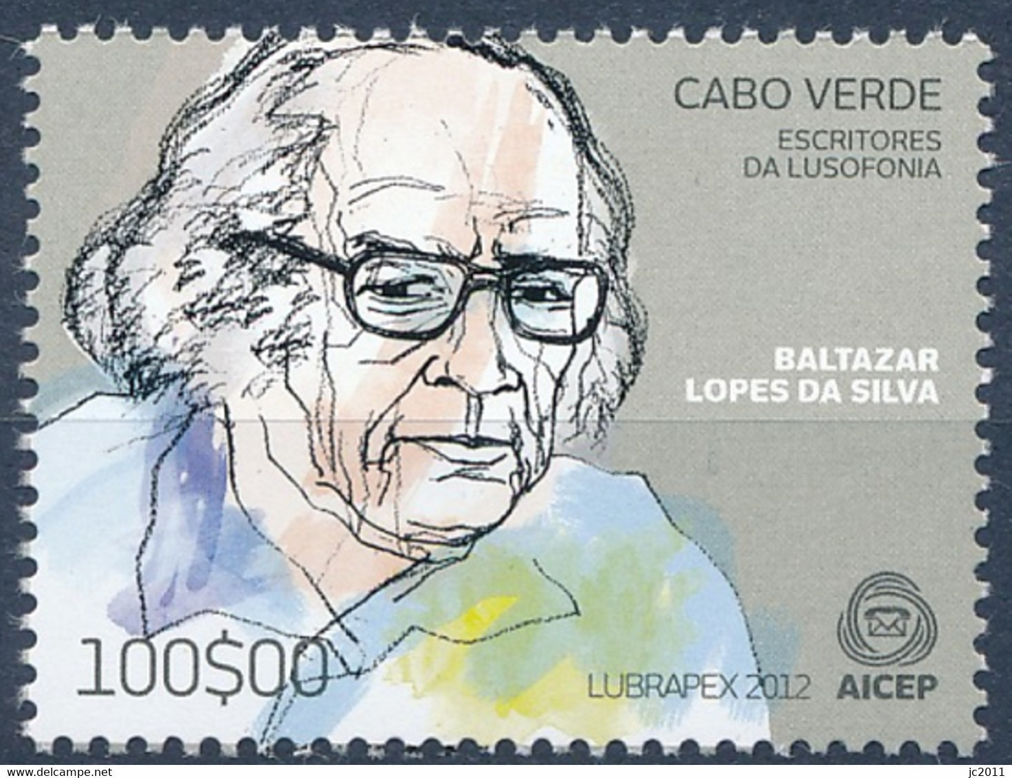 Cabo Verde - 2012 - Lubrapex / Lusophony - Baltazar Lopes Da Silva - MNH - Kap Verde