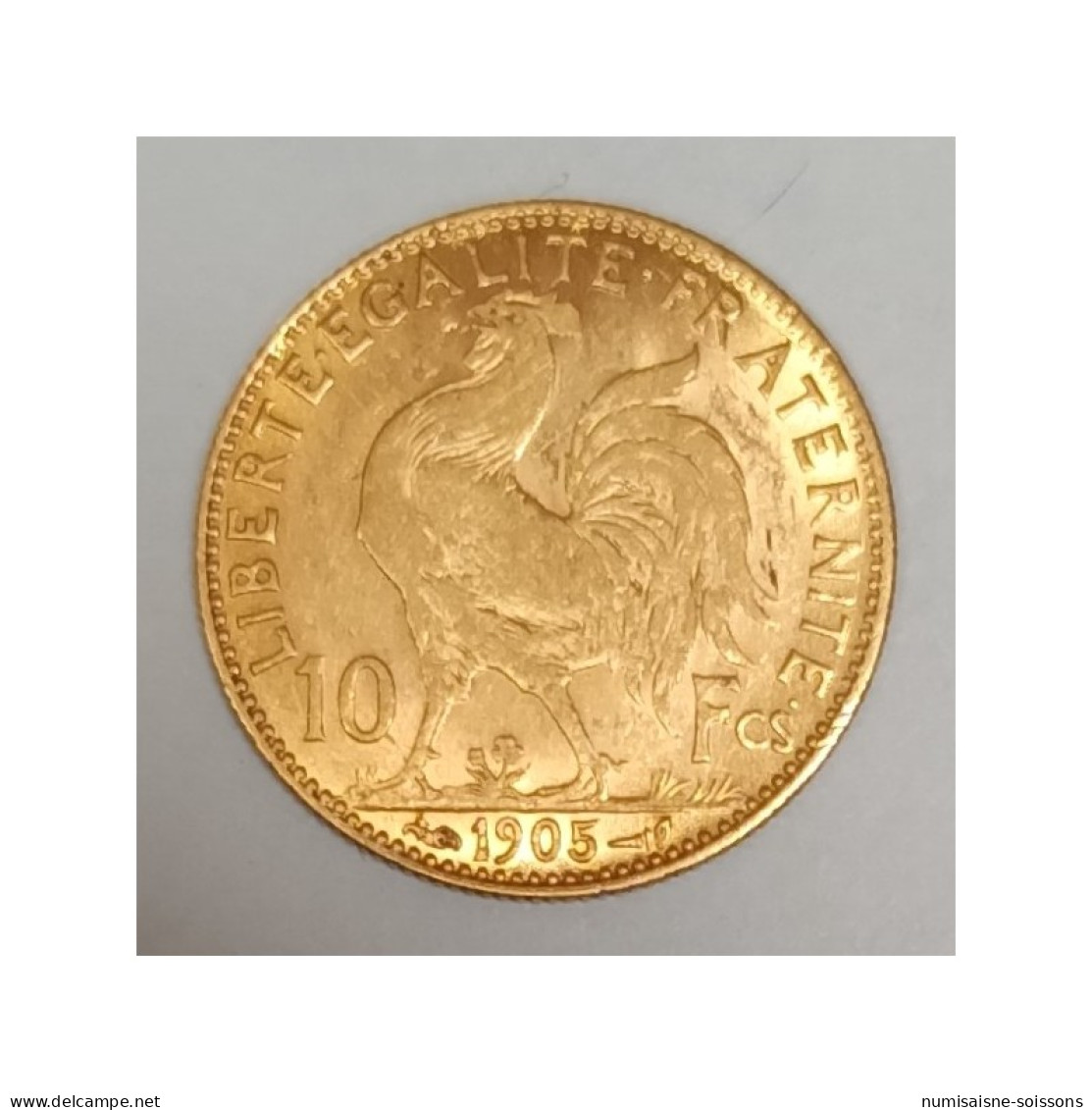GADOURY 1017 - 10 FRANCS 1905 - COQ - MARIANNE - OR - KM 846 - TTB - 10 Francs (or)