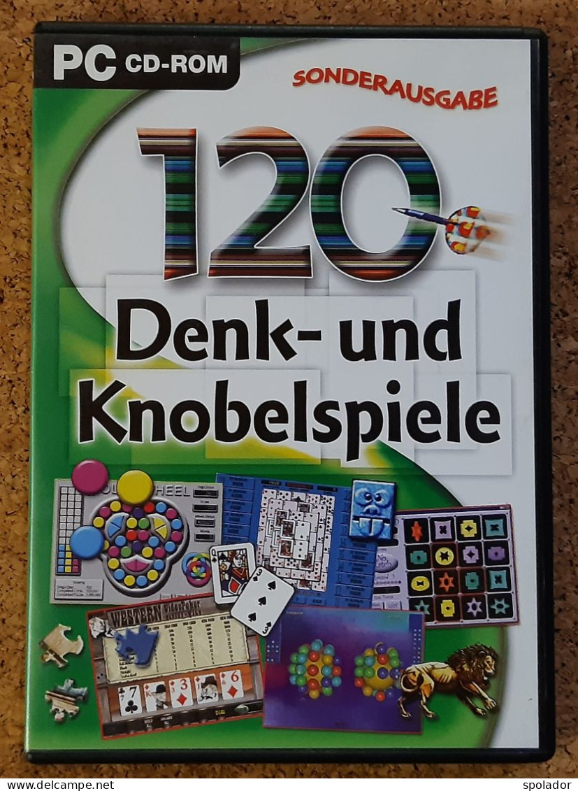 120 Denk- Und Knobelspiele-PC CD-ROM-PC Game-2002 - Jeux PC