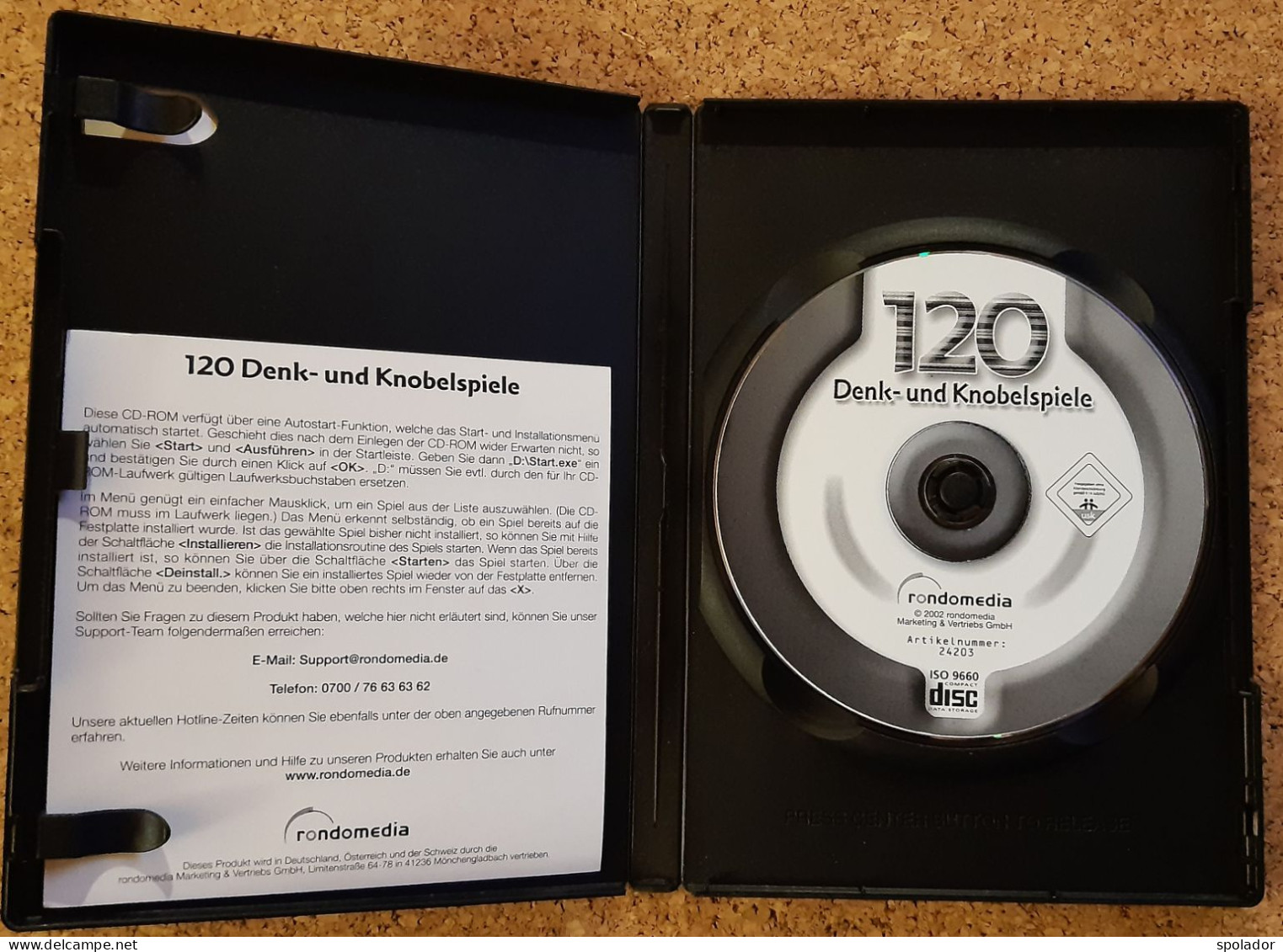 120 Denk- Und Knobelspiele-PC CD-ROM-PC Game-2002 - Giochi PC
