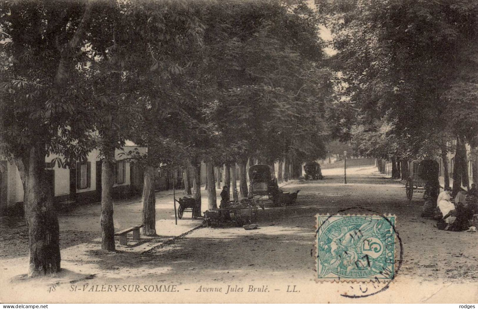 80 , Cpa  SAINT VALERY Sur SOMME , 48 , Avenue Jules Brulé  (2970) - Saint Valery Sur Somme