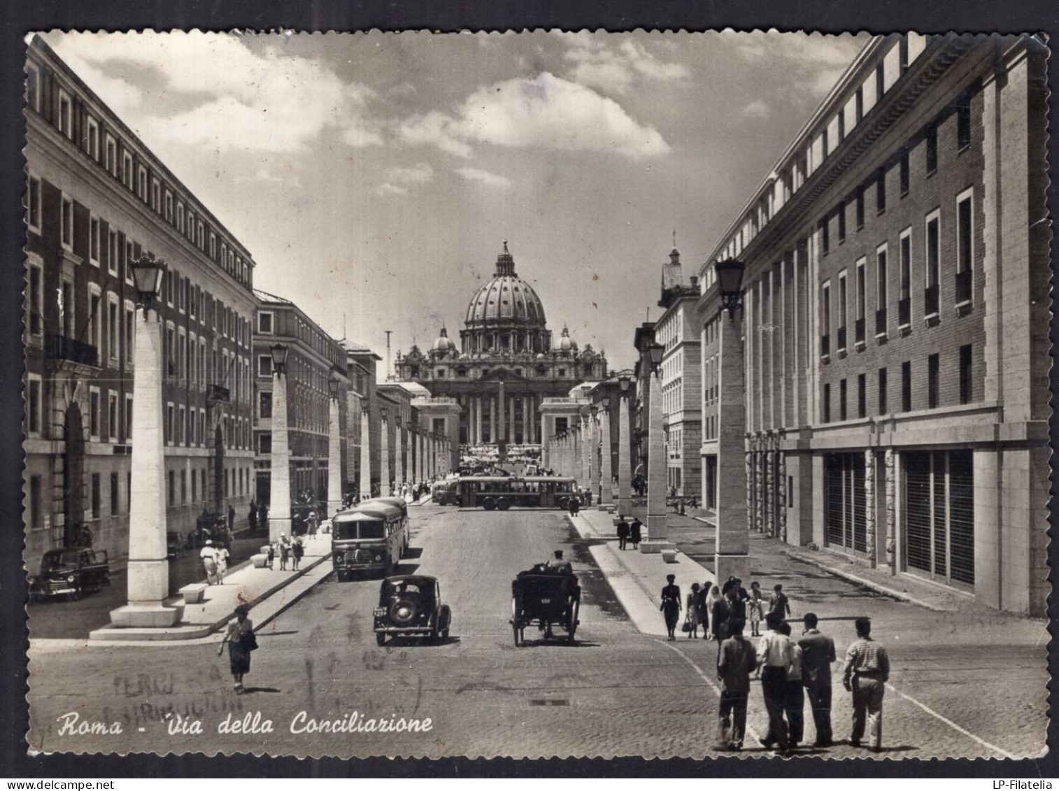 Italy - 1957 - Roma - Via Della Conciliazione - Places & Squares