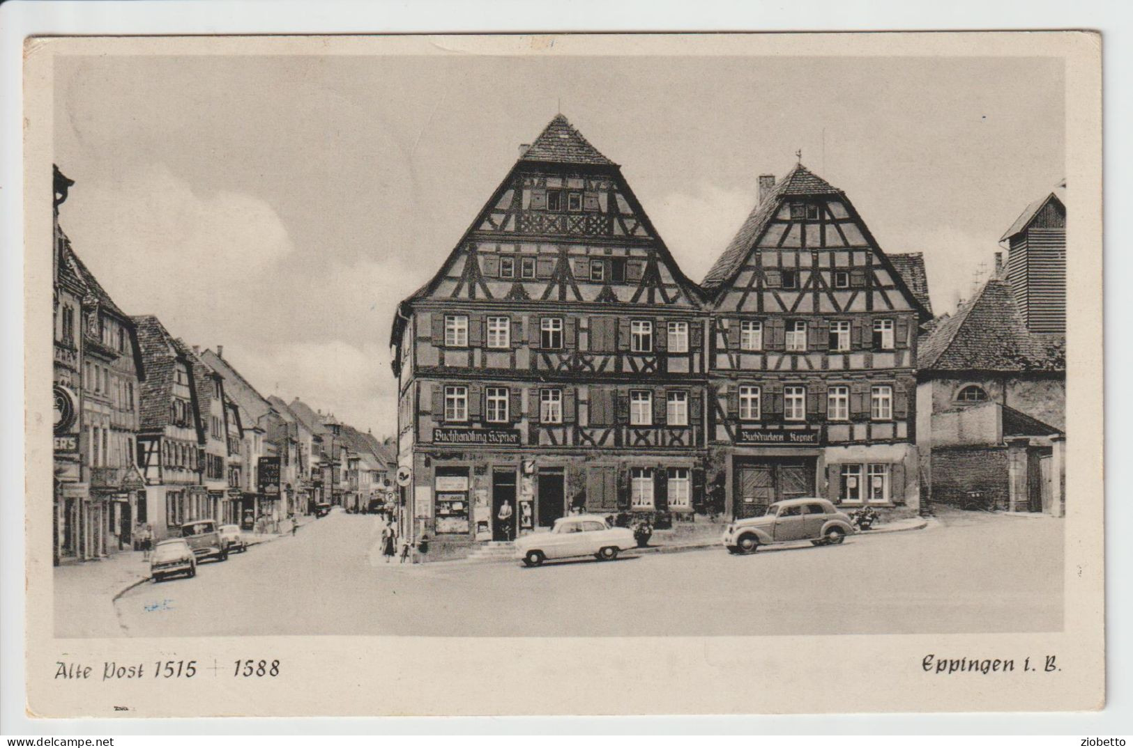 CARTOLINA DI EPPINGEN - Baden-Wuerttemberg - 1962 - FORMATO PICCOLO - Eppingen