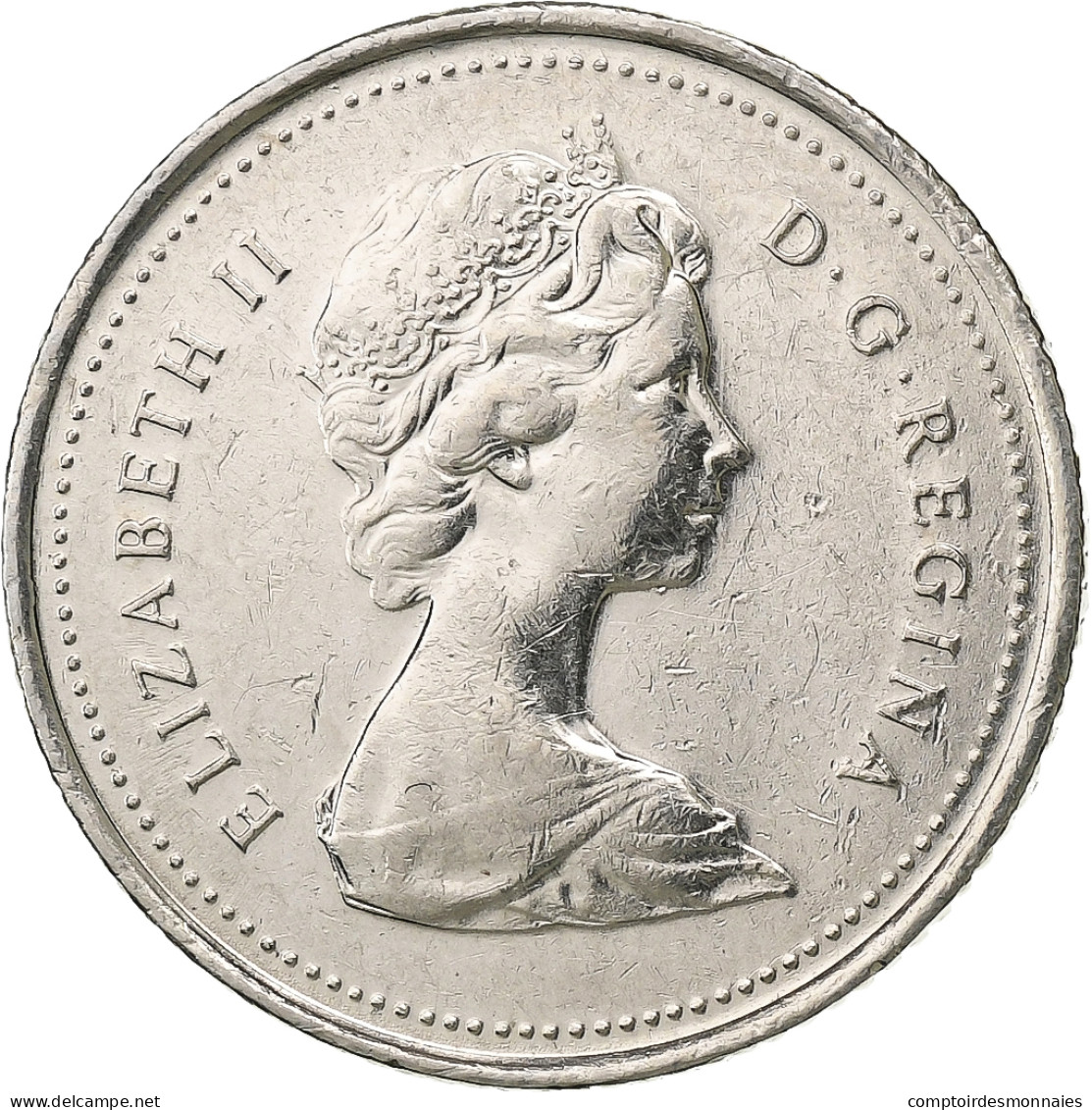 Canada, Elizabeth II, 10 Cents, 1979, Royal Canadian Mint, Nickel, TB+, KM:77.2 - Canada