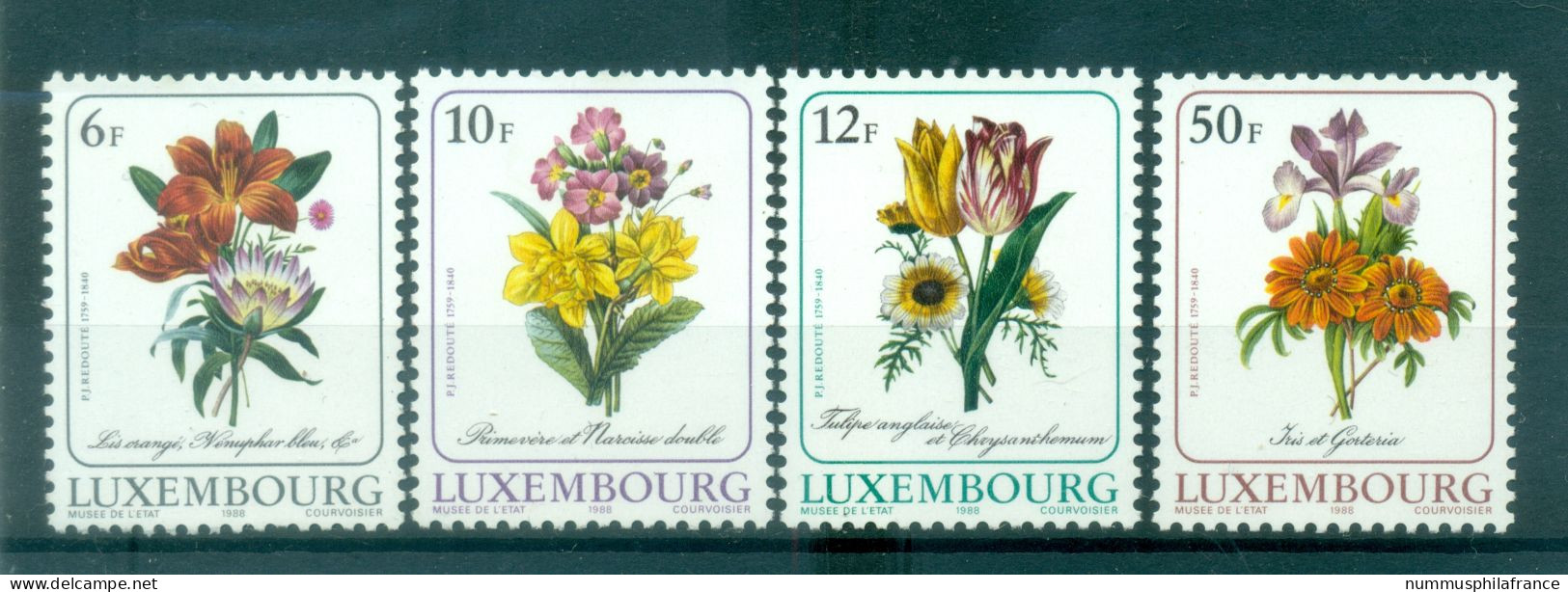 Luxembourg 1988 - Y & T N. 1140/43 - Flore (Michel N. 1190/93) - Nuevos