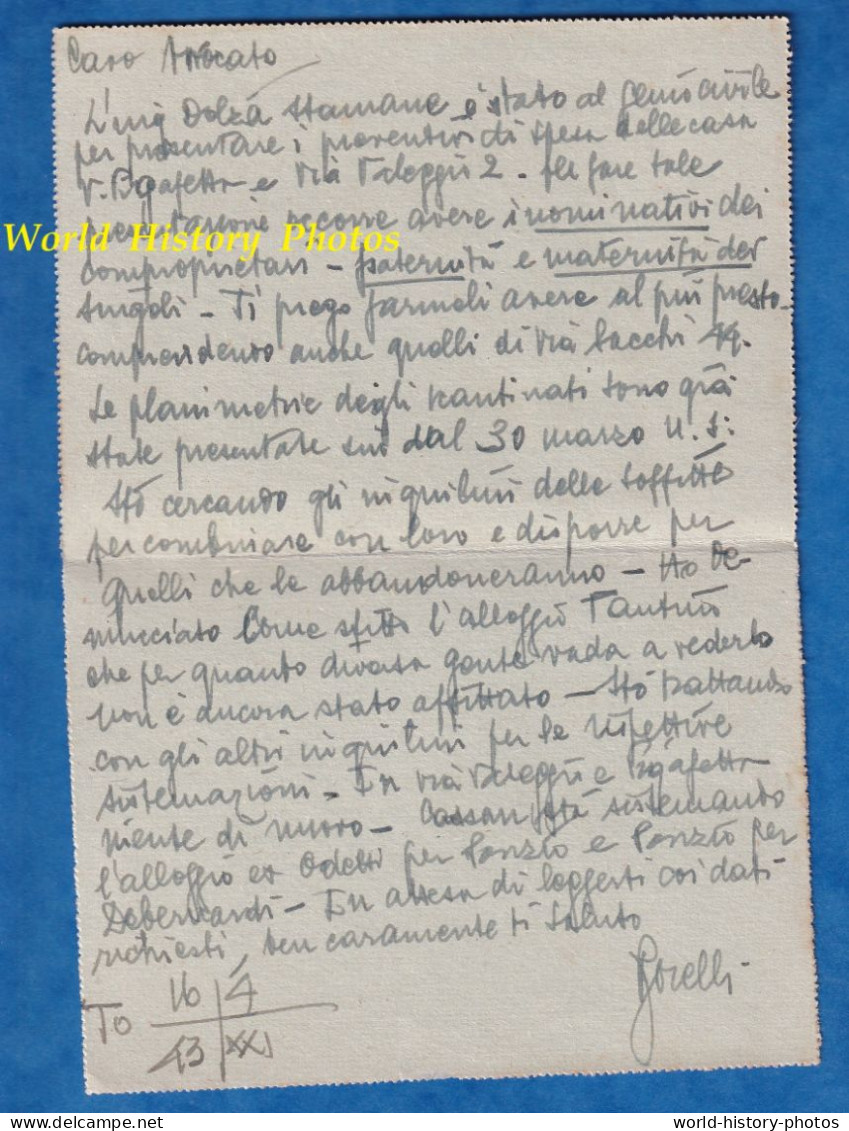 CPA Carte Lettre - TORINO - Giuseppe BORELLI Corso Duca Degli Abruzzi N. 35 - Autres Monuments, édifices