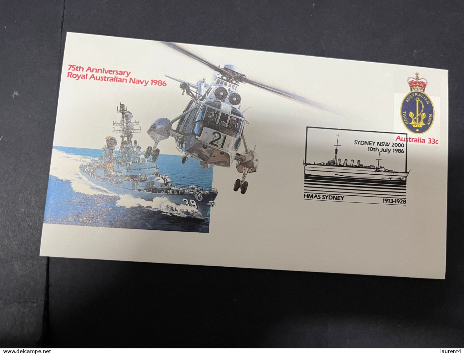 13-4-2024 (1 X 49) Australia - 1986 - 75th Anniversary Of The Royal Australian Navy (part 1 - 4 Covers) - Sobre Primer Día (FDC)