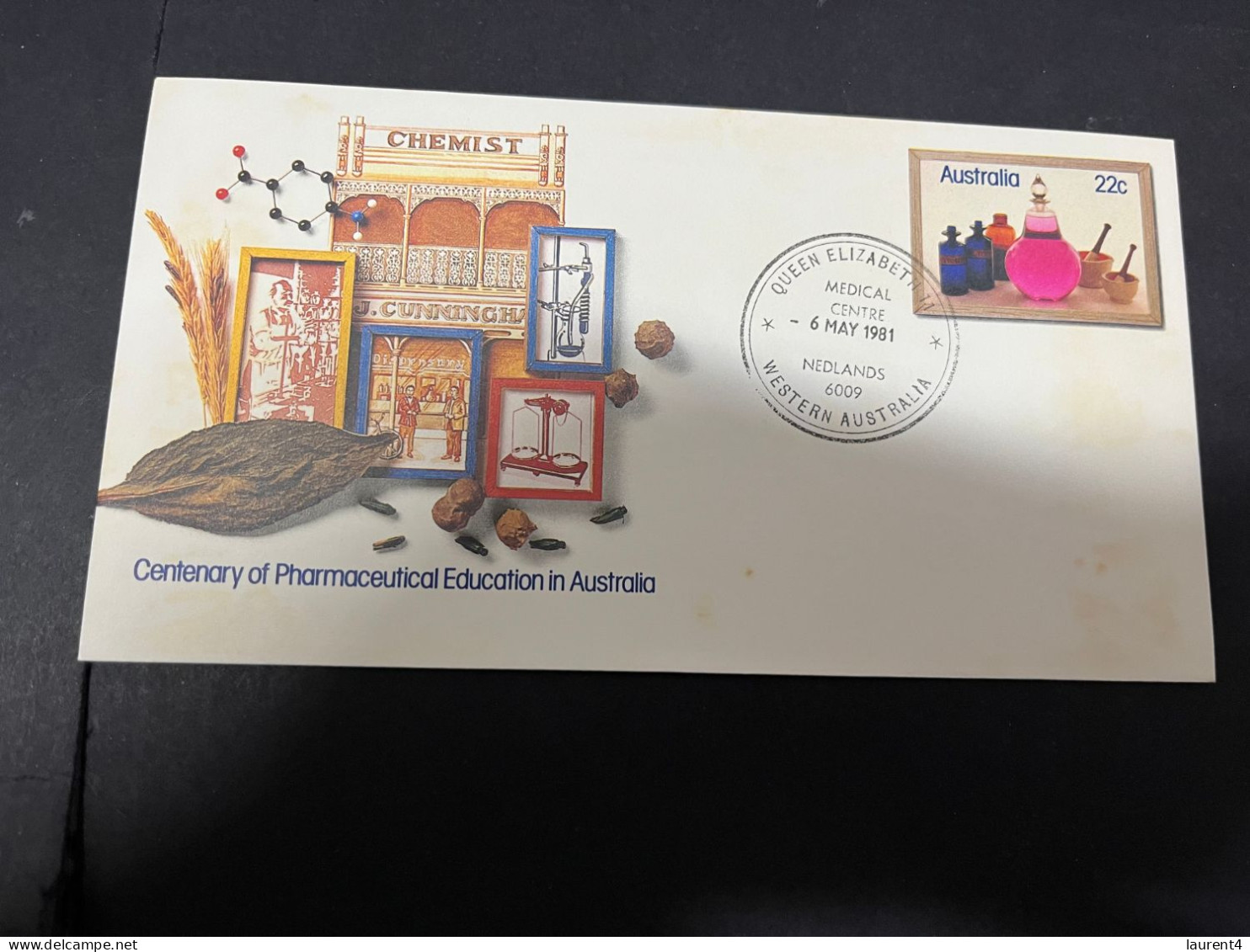 13-4-2024 (1 X 49) Australia - 1981 - Pharmacy Education In Australia (WA Netlands P/m) - Sobre Primer Día (FDC)