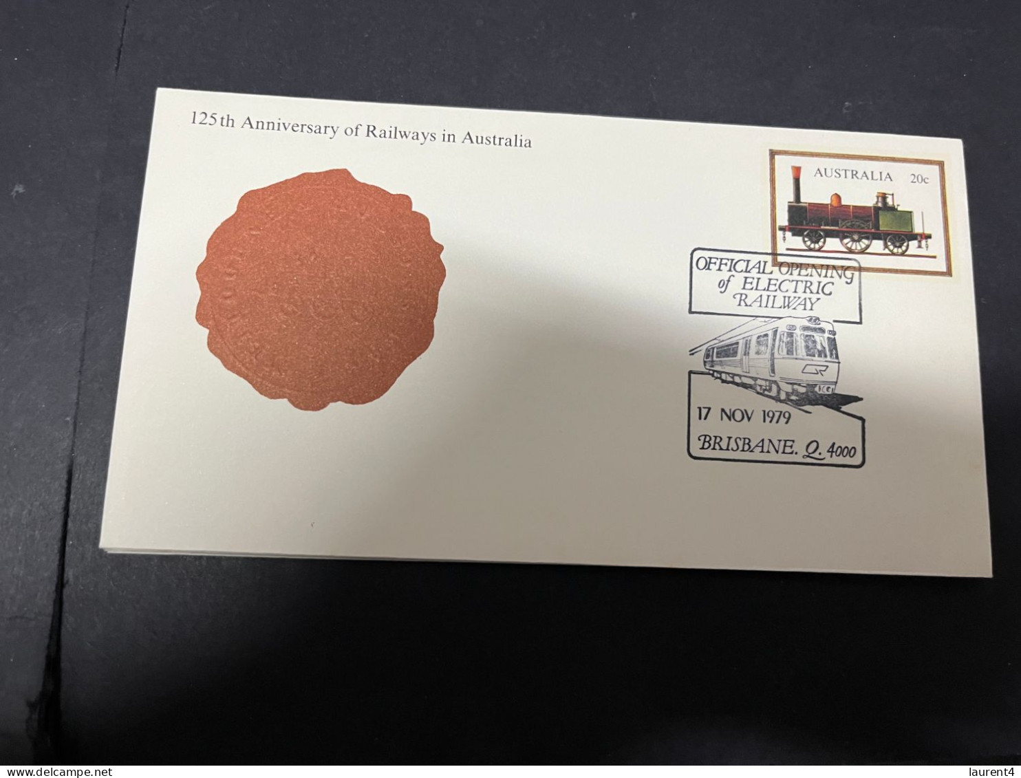 13-4-2024 (1 X 49) Australia - 1979 - 125th Anniversary Of Railway In Australia (2 Covers) - Sobre Primer Día (FDC)