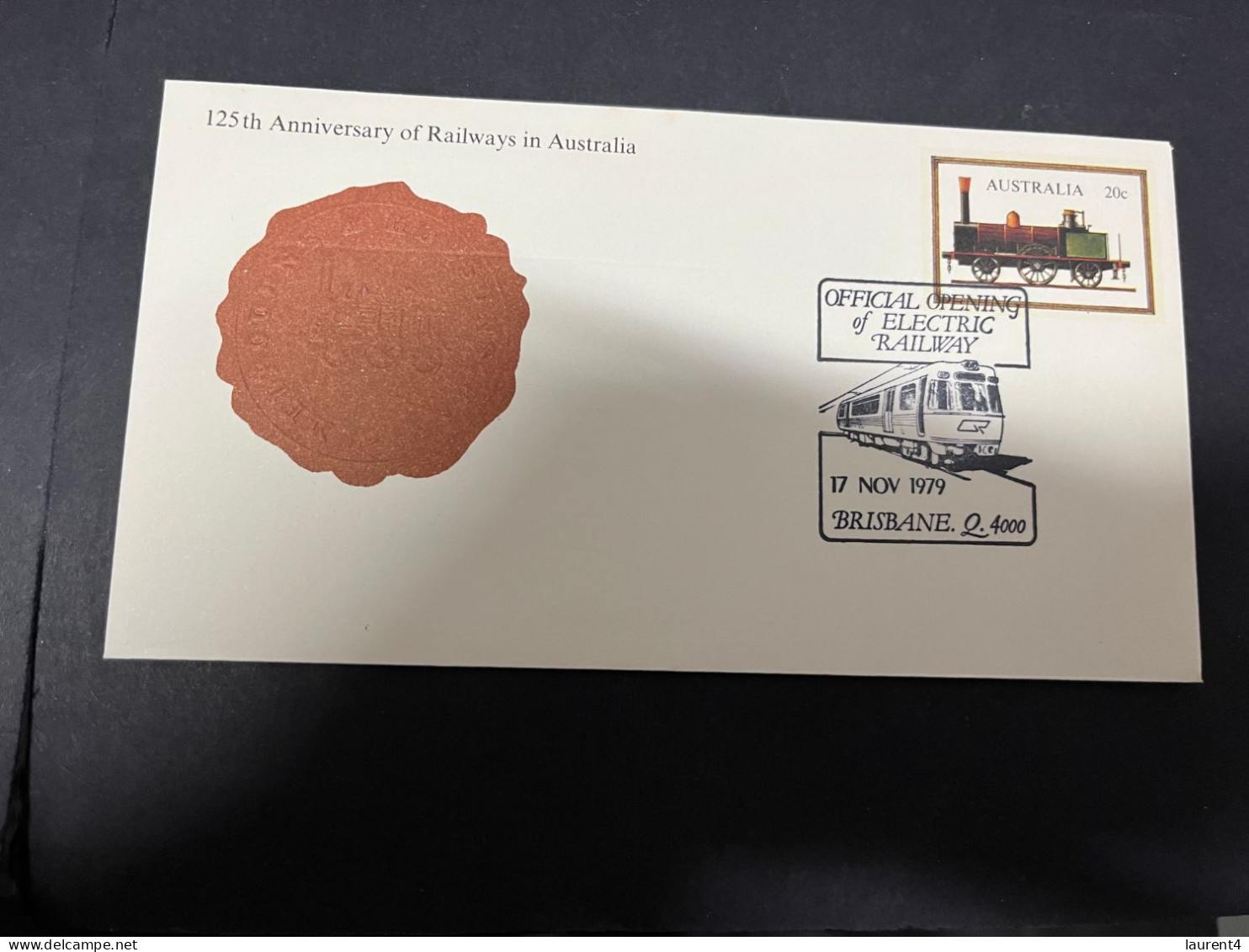 13-4-2024 (1 X 49) Australia - 1979 - 125th Anniversary Of Railway In Australia (2 Covers) - Sobre Primer Día (FDC)