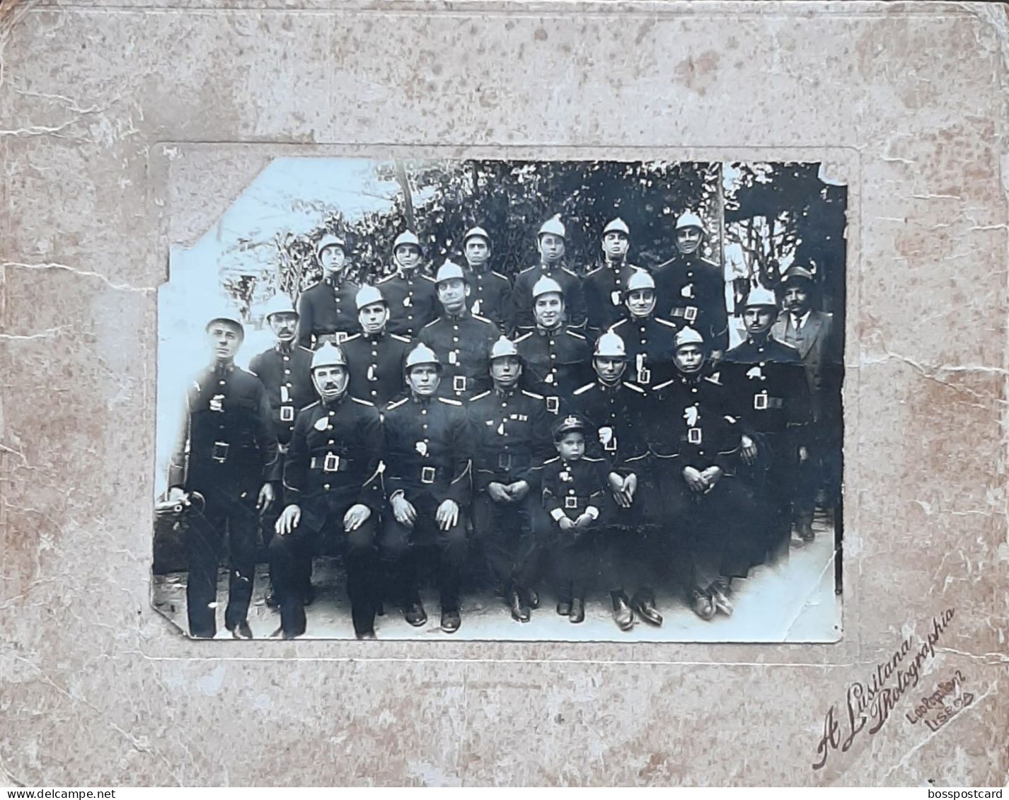 Cacilhas  - REAL PHOTO Cartonada - Bombeiros Voluntários Pompiers  Almada- Portugal - Lisboa