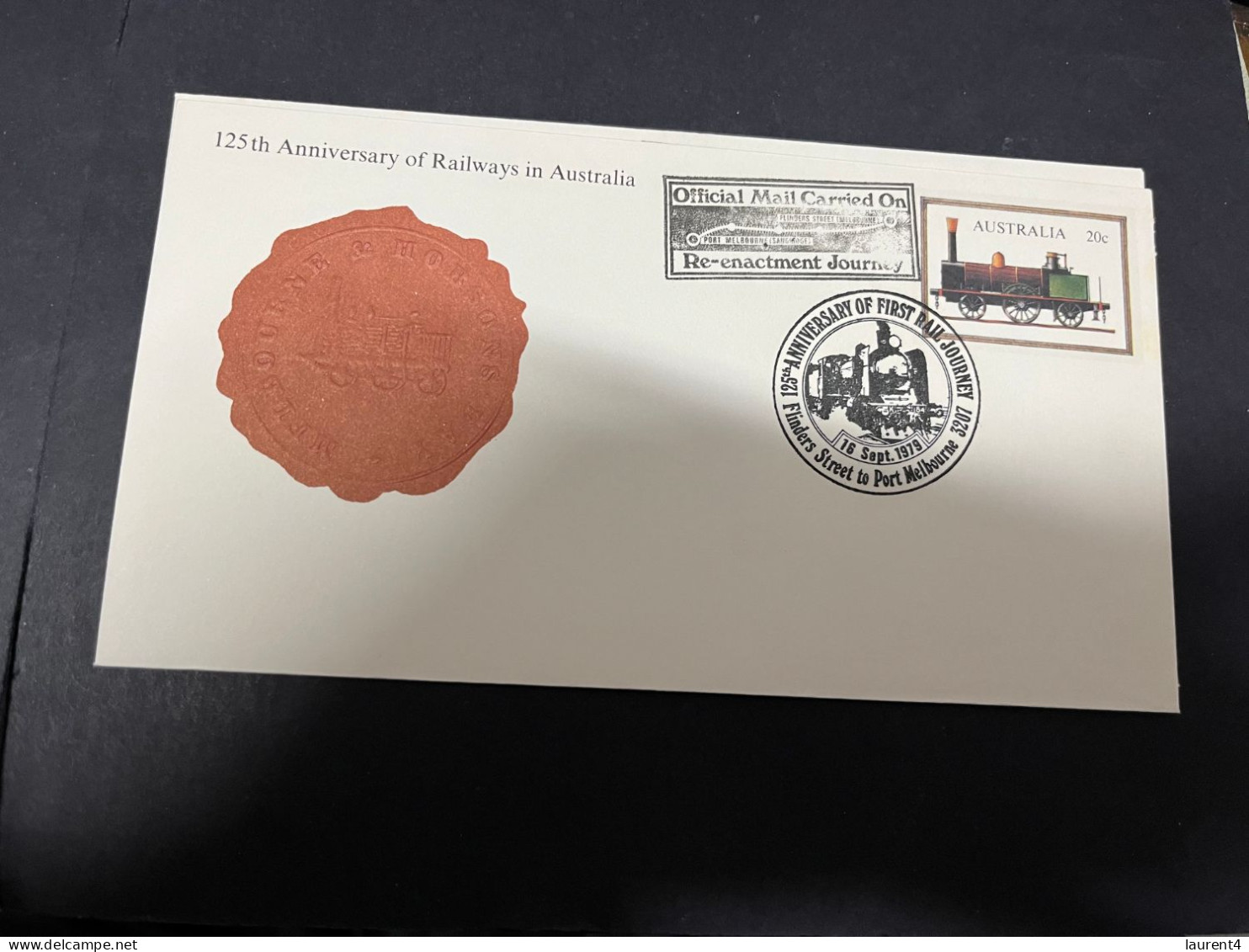 13-4-2024 (1 X 49) Australia - 1979 - 125th Anniversary Of Railway In Australia (2 Identical Covers) - Premiers Jours (FDC)