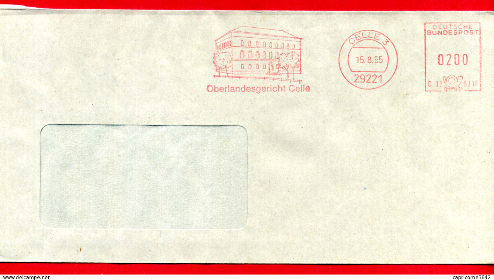 1995 - Allemagne Fédérale - Lettre De CELLE - Machine à Affranchir "OBERLANDSGERICHT CELLE" - Maschinenstempel (EMA)