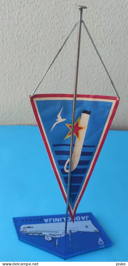 JADROLINIJA RIJEKA Croatia Ex Yugoslavia Shipping Company Old Pennant * Croatie Kroatien Croazia - Decoración Maritima