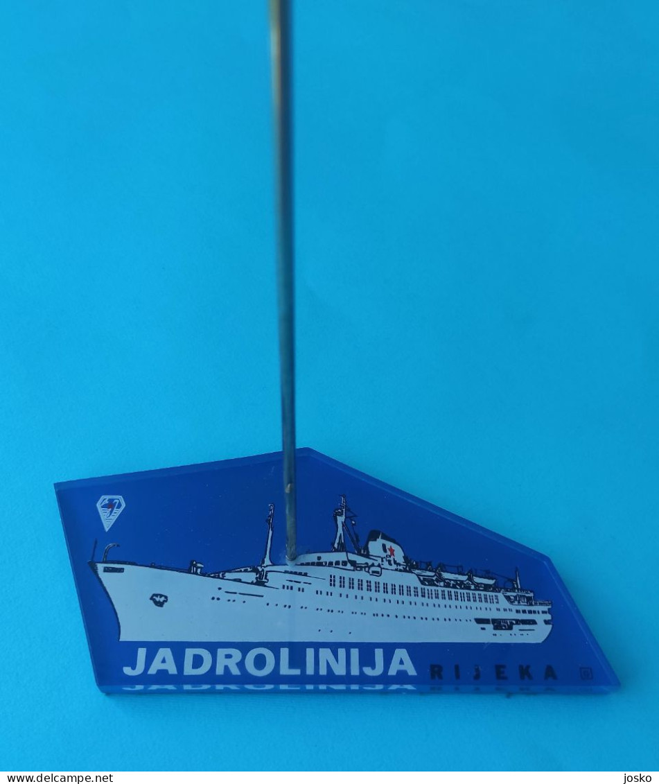 JADROLINIJA RIJEKA Croatia Ex Yugoslavia Shipping Company Old Pennant * Croatie Kroatien Croazia - Decoración Maritima