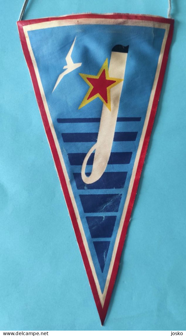 JADROLINIJA RIJEKA Croatia ex Yugoslavia shipping company old pennant * Croatie Kroatien Croazia