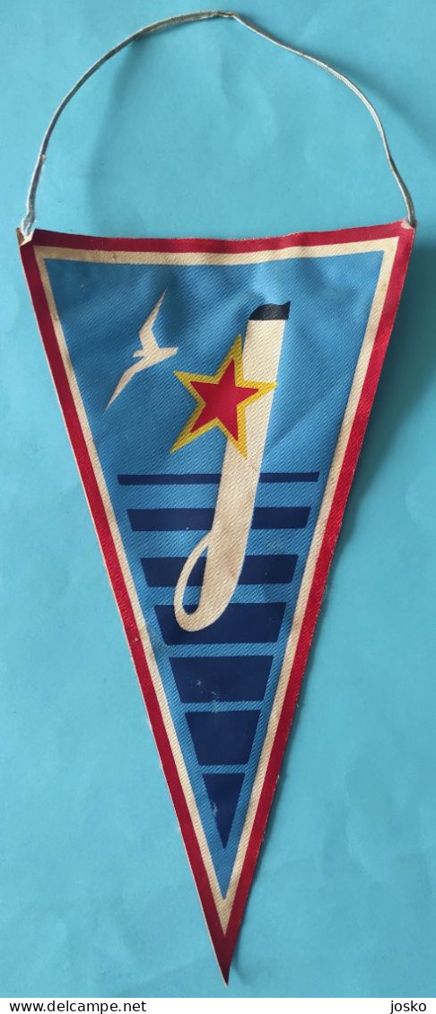 JADROLINIJA RIJEKA Croatia ex Yugoslavia shipping company old pennant * Croatie Kroatien Croazia