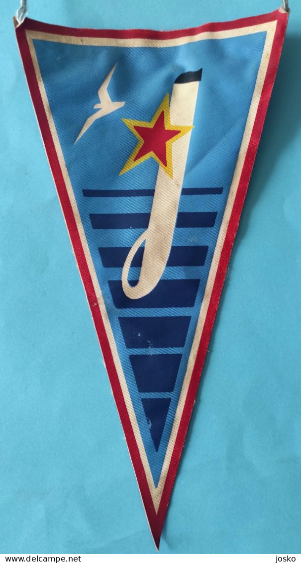 JADROLINIJA RIJEKA Croatia ex Yugoslavia shipping company old pennant * Croatie Kroatien Croazia