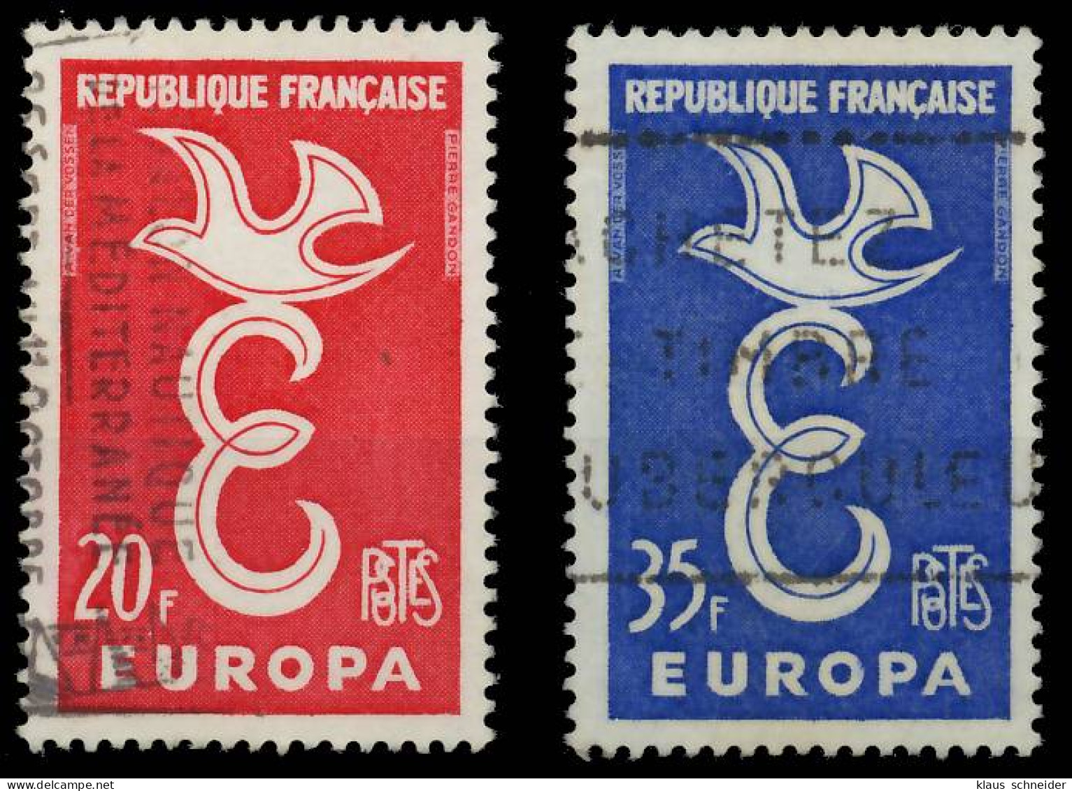 FRANKREICH 1958 Nr 1210-1211 Gestempelt X3EEAF6 - Used Stamps