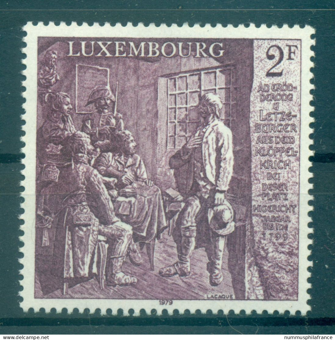 Luxembourg 1979 - Y & T N. 939 - Série Commemorative (Michel N. 989) - Ungebraucht