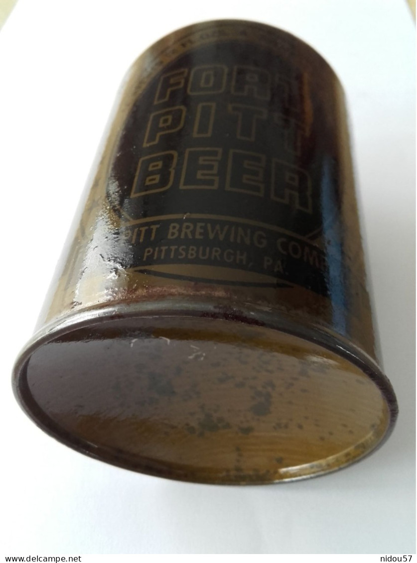 RARISSIME CANETTE DE BIERE METAL US WW2 FORT PITT BEER 1944 - 1939-45