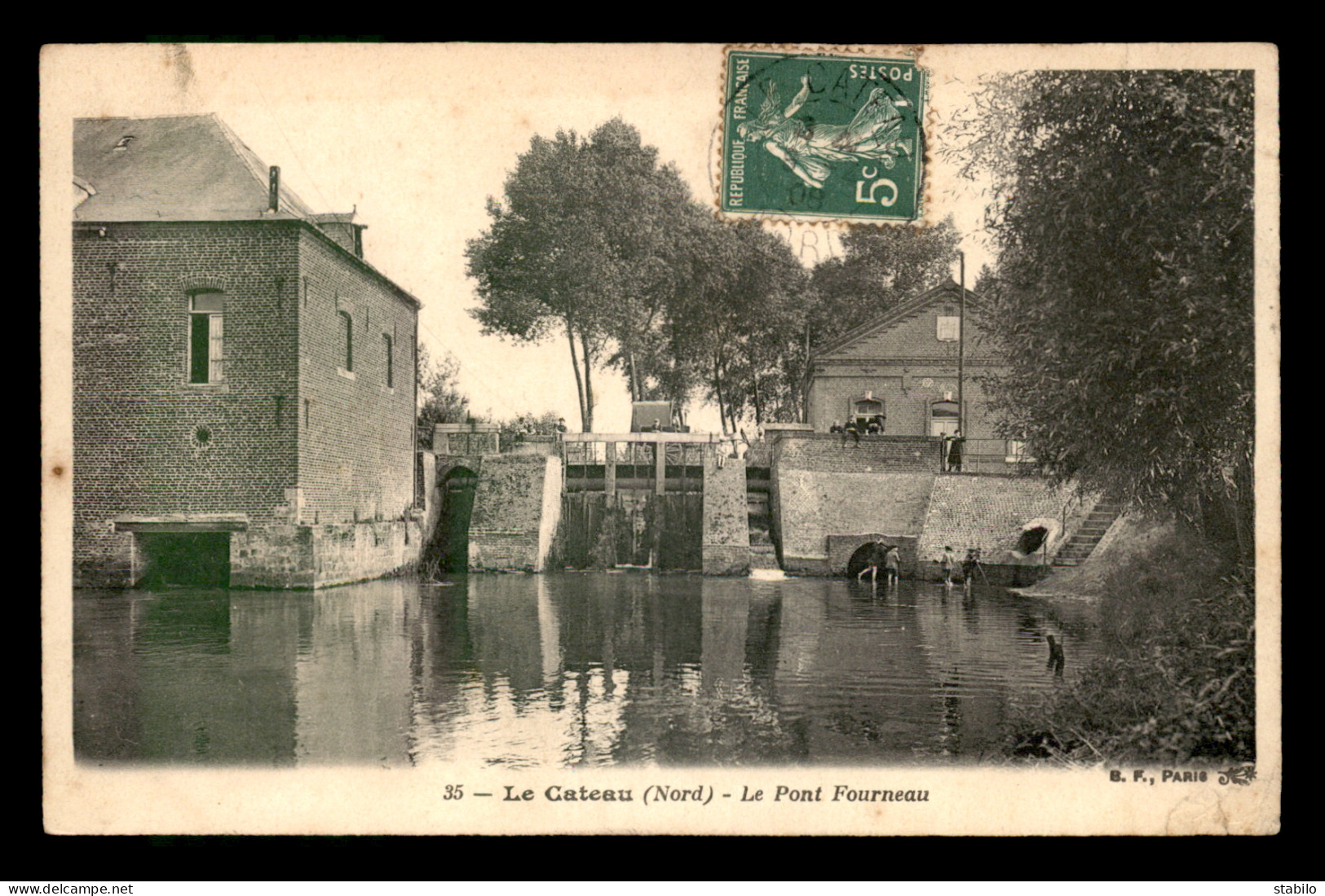 59 - LE CATEAU - LE PONT FOURNEAU - MOULIN A EAU - Le Cateau