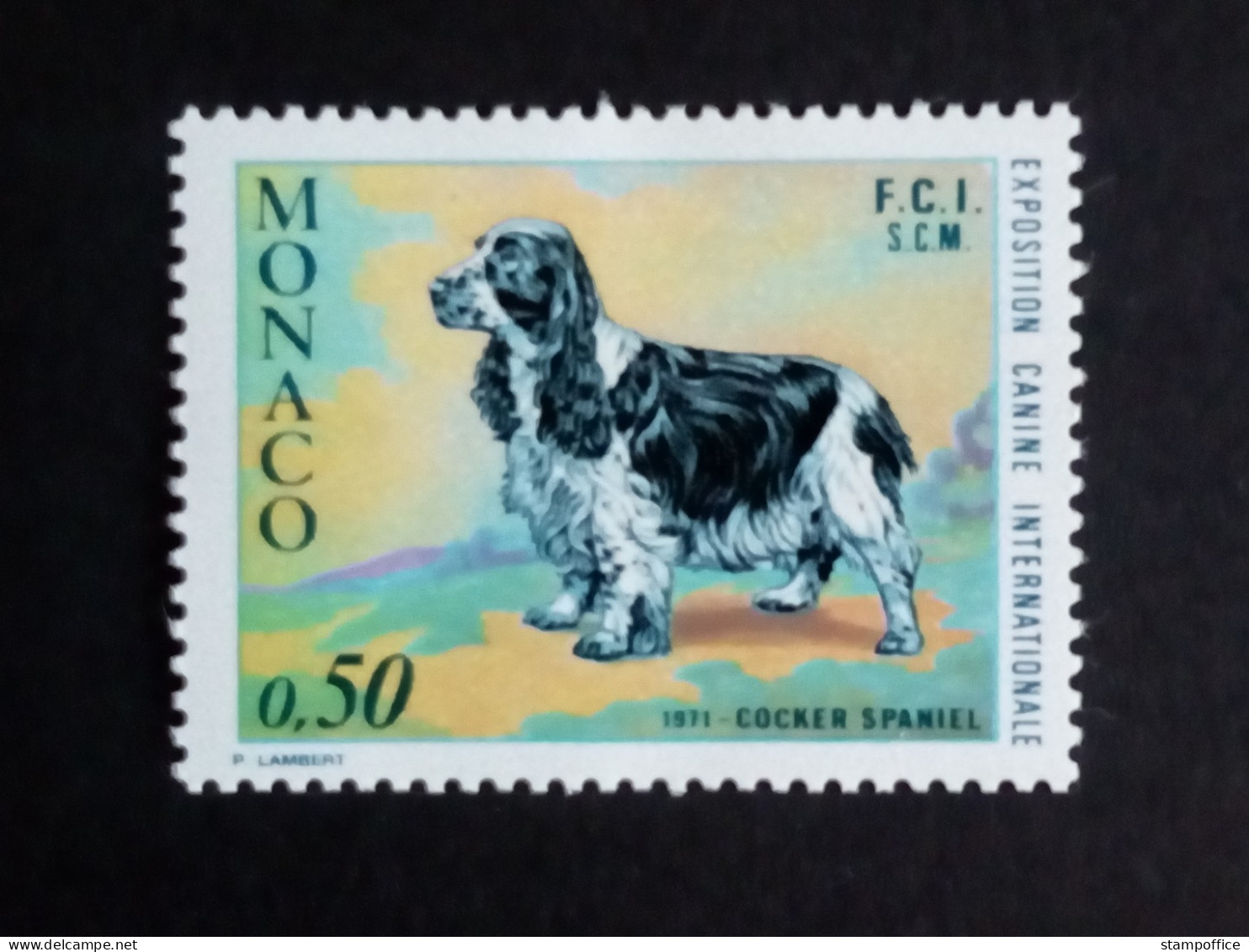 MONACO MI-NR. 1012 POSTFRISCH(MINT) HUNDEAUSSTELLUNG MONTE CARLO 1971 COCKERSPANIEL - Honden