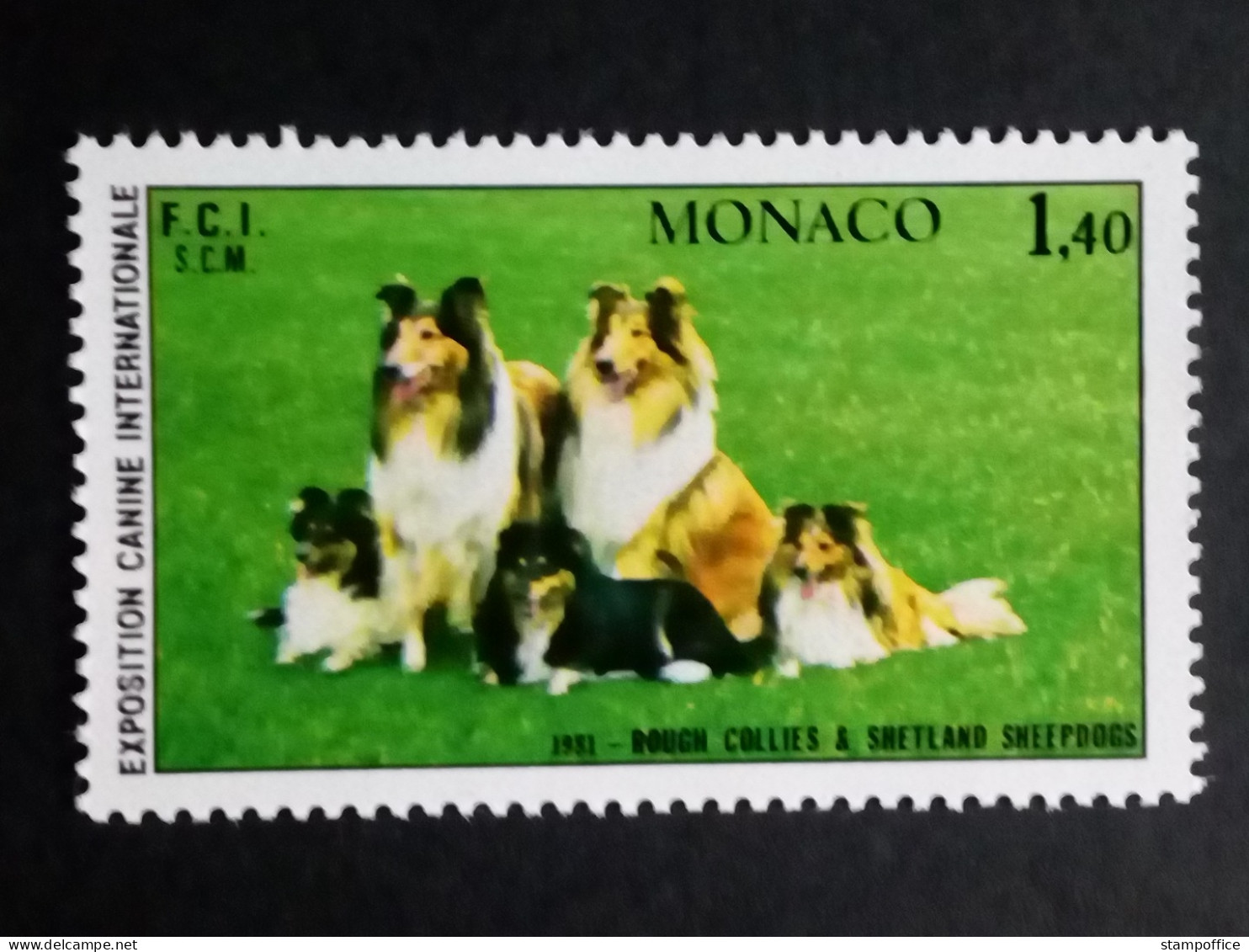 MONACO MI-NR. 1480 POSTFRISCH(MINT) HUNDEAUSSTELLUNG MONTE CARLO 1981 COLLIE - Honden