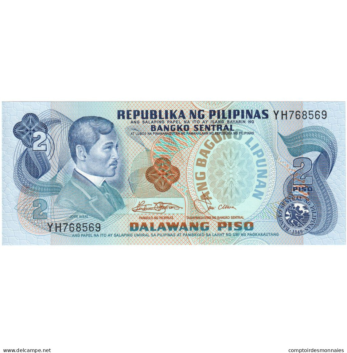 Philippines, 2 Piso, KM:166a, NEUF - Philippines