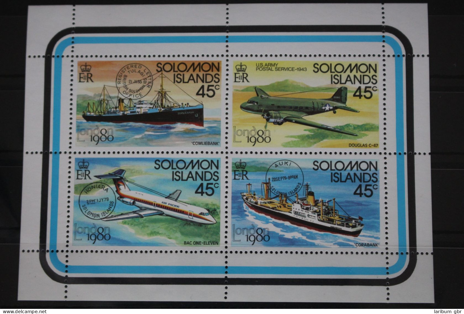 Salomoninseln 413-416 Postfrisch Kleinbogen Luftfahrt #FS464 - Solomon Islands (1978-...)