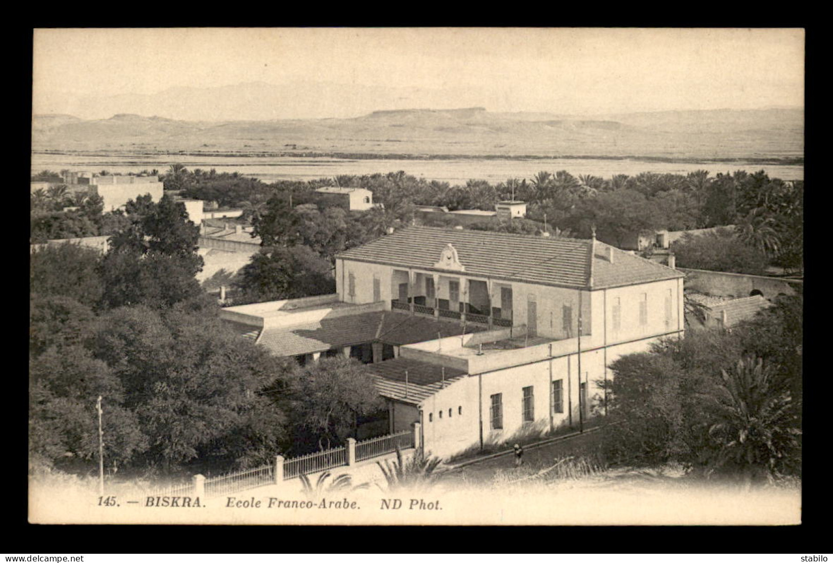 ALGERIE - SAHARA - BISKRA - ECOLE FRANCO-ARABE - Biskra