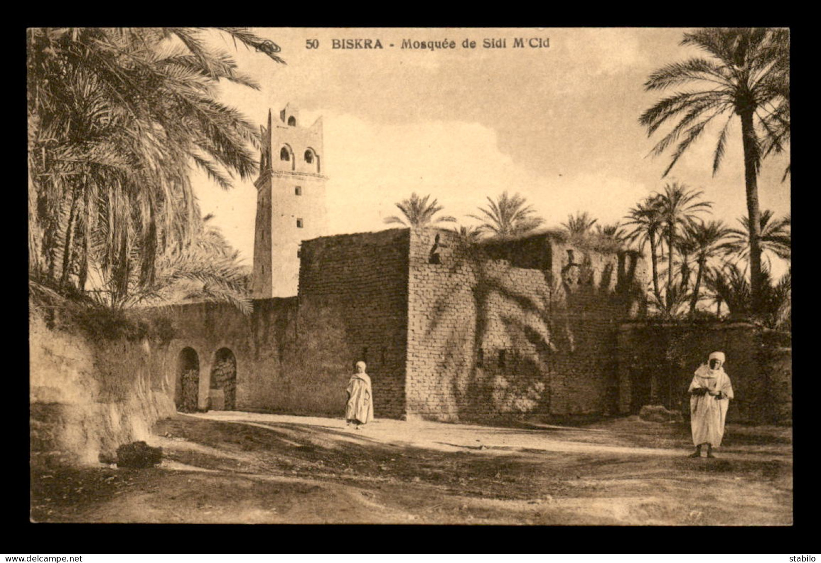 ALGERIE - SAHARA - BISKRA - CARTE DE SERVICE - F. FRENEAT, SPECIALITE DE DATTES MUSCADES DU SOUF - Biskra