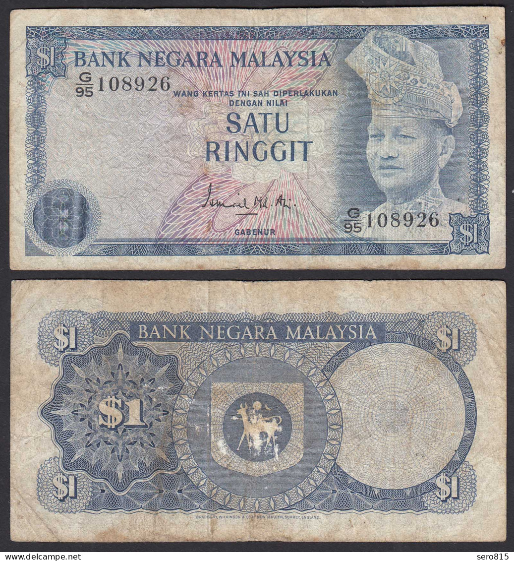 Malaysia 1 Ringgit Banknote ND 1976 Pick 13a F  (4)    (31052 - Other - Asia