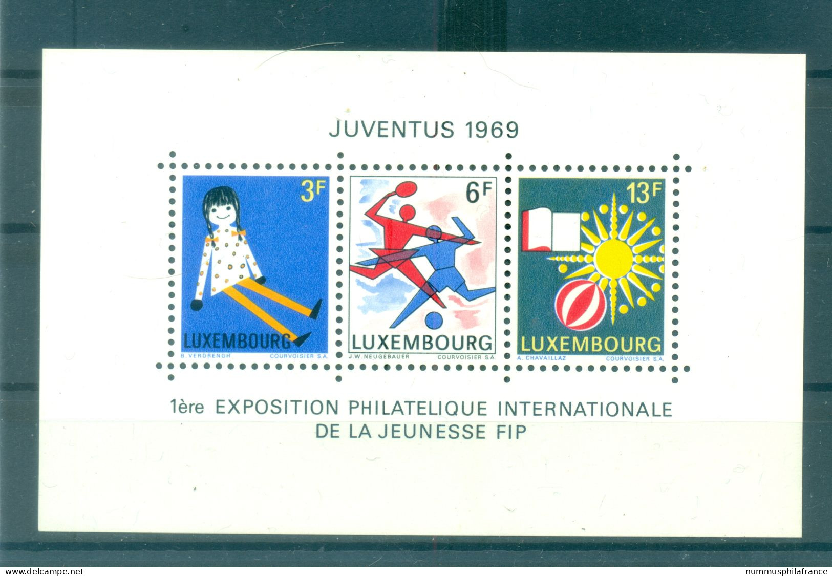 Luxembourg 1969 - Y & T Feuillet N. 8 - Juventus 1969 (Michel Feuillet N. 8) - Blocks & Sheetlets & Panes